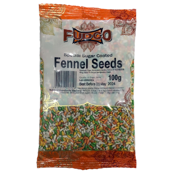 Fudco Fennel Seeds  Sugar coated 100g