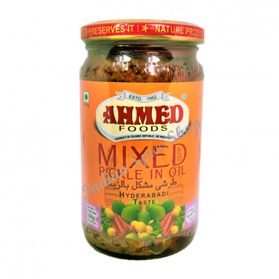 Ahmed Foods Mixed Pickle In Oil Hyderabadi Taste 330g Ahmed Foods Mixed Pickle In Oil Hyderabadi Taste 330g