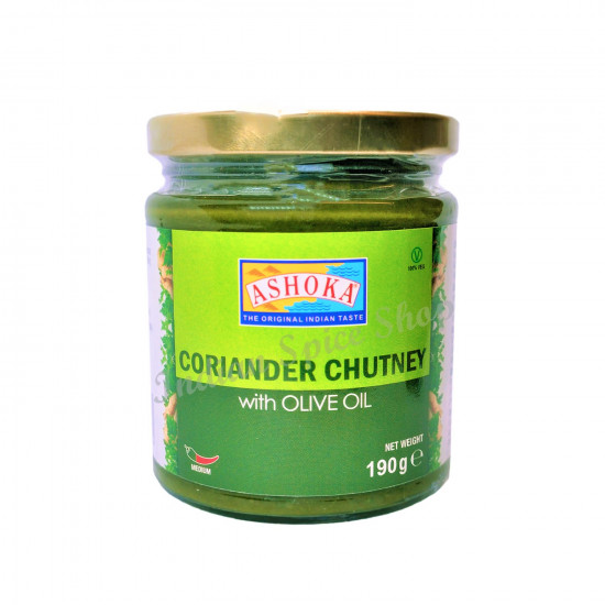 Ashoka Coriander Chutney With Olive Oil 190g