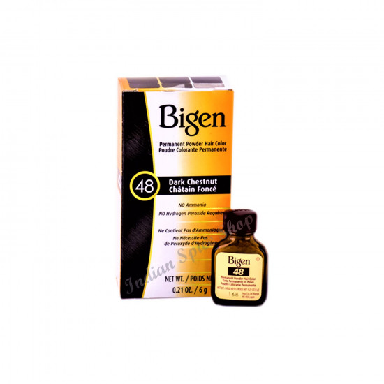 Bigen Hair Colour 48 Dark Chestnut 6g Bigen Hair Colour 48 Dark Chestnut 6g