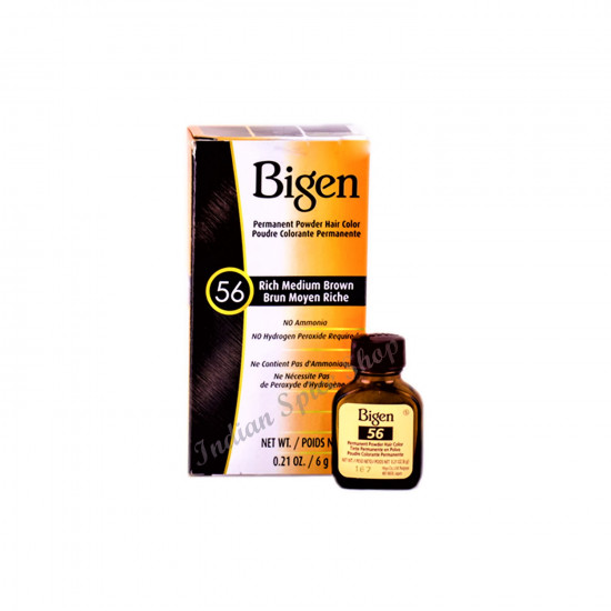 Bigen Hair Colour 56 Rich Medium Brown 6g Bigen Hair Colour 56 Rich Medium Brown 6g