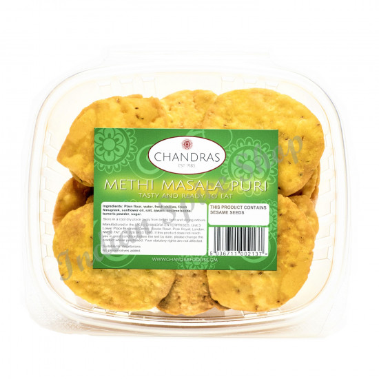Chandras Methi Masala Puri 75g