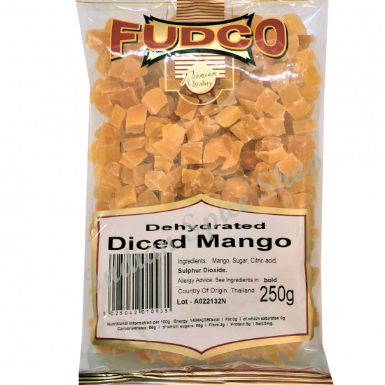 Fudco Dehydrated Diced Mango 250g Fudco Dehydrated Diced Mango 250g