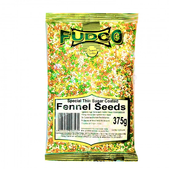 Fudco Fennel Seeds Sugar coated 375g Fudco Fennel Seeds Sugar coated 375g