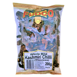 Fudco Whole Mild Kashmiri Chilli Stemless 200g