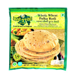 Garvi Gujarat 10 Whole Wheat Fulka Roti 350g 