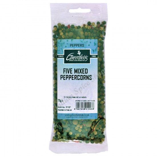 Greenfields Five Mixed Peppercorns 75g Greenfields Five Mixed Peppercorns 75g