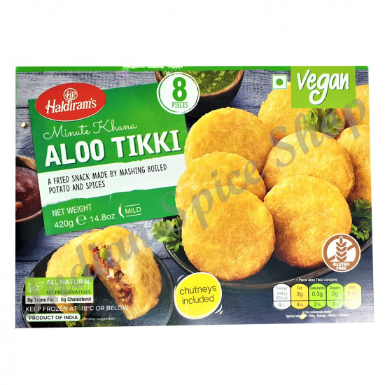 Haldirams Aloo Tikki 8 Peces 420g Haldirams Aloo Tikki 8 Peces 420g
