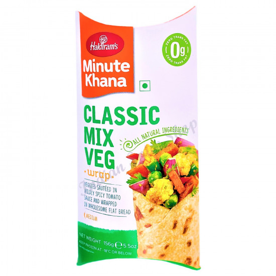 Haldiram's Classic Mix Veg Wrap 156g Haldiram's Classic Mix Veg Wrap 156g