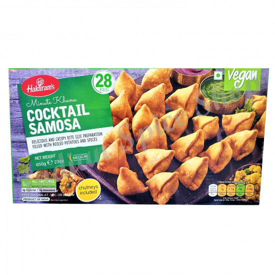 Haldirams Cocktail Samosa 28 Pieces 650g Haldirams Cocktail Samosa 28 Pieces 650g