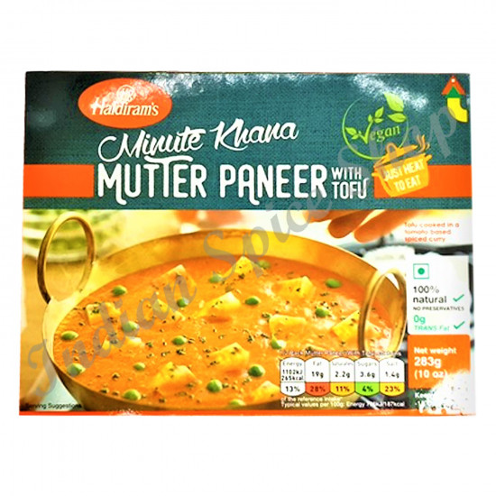 Haldirams Mutter Paneer With Tofu 283g Haldirams Mutter Paneer With Tofu 283g