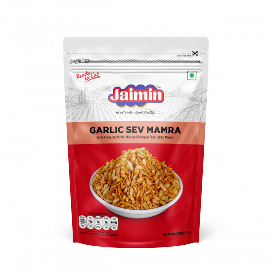 Jaimin Garlic Sev Mamra 200g Jaimin Garlic Sev Mamra 200g