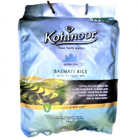 Kohinoor Extra Fine Basmati Rice 5kg Kohinoor Extra Fine Basmati Rice 5kg