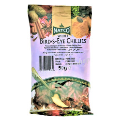 Natco Whole Bird's Eye Chillies 50g
