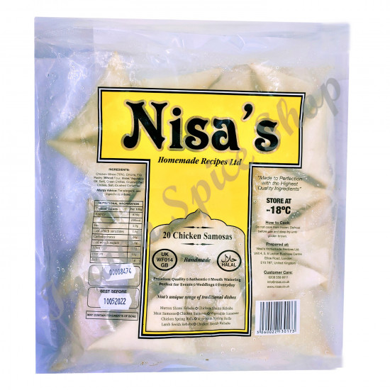 Nisas 20 Chicken Samosas 500g Nisas 20 Chicken Samosas 500g