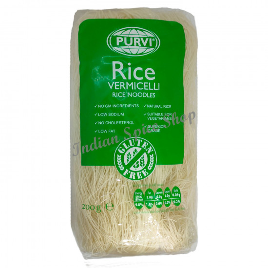 Purvi Rice Vermicelli Rice Noodles 200g Purvi Rice Vermicelli Rice Noodles 200g