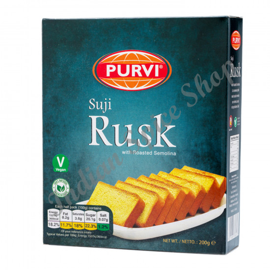 Purvi Suji Rusk 200g Purvi Suji Rusk 200g