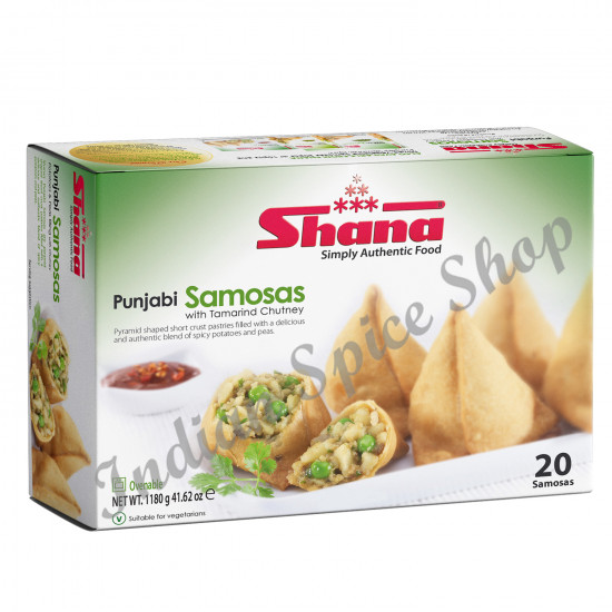 Shana Punjabi Samosas 20 Pieces 1180g Shana Punjabi Samosas 20 Pieces 1180g
