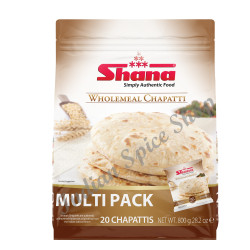 Shana Wholemeal Chapatti Multipack 20 Pieces 800g
