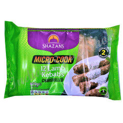 Shazans 12 Lamb Kebabs Chargrilled 600g