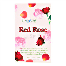 Stamford Inc Red Rose 15 Incense Cones