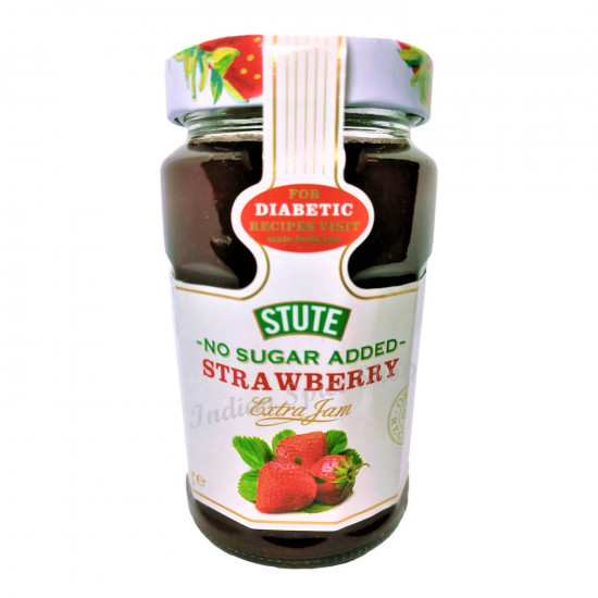 Stute No Added Sugar Strawberry Extra Jam 430g Stute No Added Sugar Strawberry Extra Jam 430g