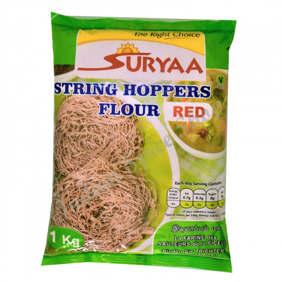 Suryaa String Hoppers Flour Red 1 Kg Suryaa String Hoppers Flour Red 1 Kg
