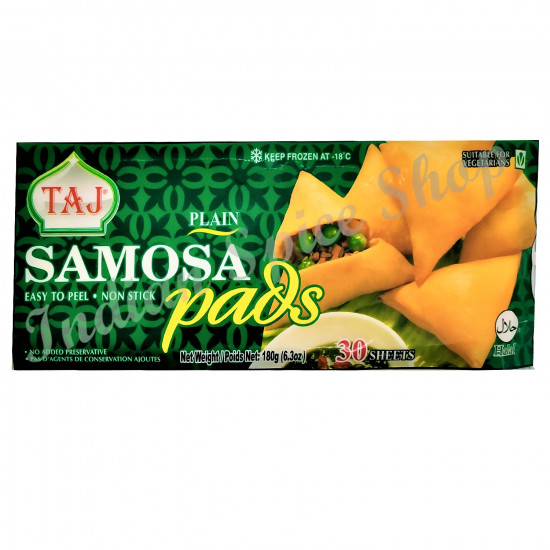 Taj Plain Samosa Pads 30 Sheets 180g Taj Plain Samosa Pads 30 Sheets 180g