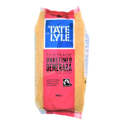 Tate Lyle  Fairtrade Unrefined Demerara Sugar 500g 