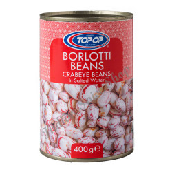 Topop Borlotti Beans In Salted Water 400g