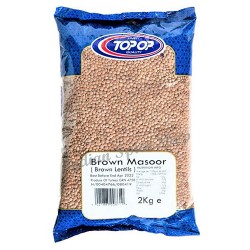 Topop Brown Masoor Whole 2kg