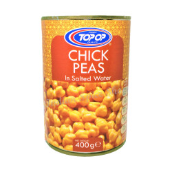 Topop Chick Peas In Salted Water 400g (3for£1.75)