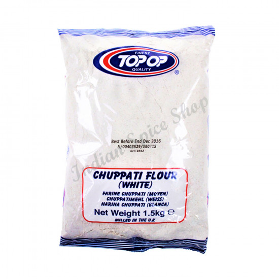 Topop Chupatti Flour White 1.5kg Topop Chupatti Flour White 1.5kg