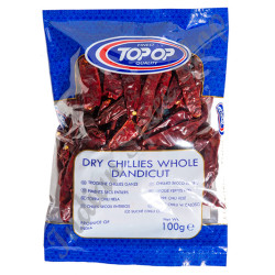 Topop Dry Chillies Whole Dandicut 100g