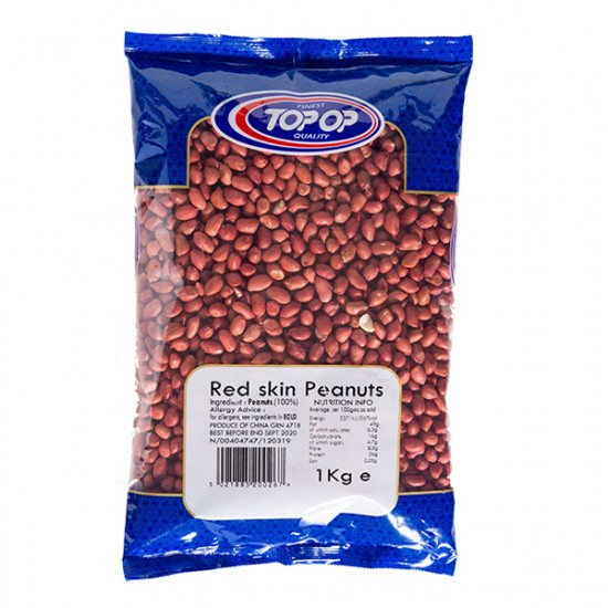 Topop Peanuts Red Skin 1kg Topop Peanuts Red Skin 1kg