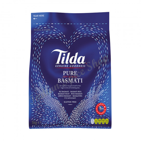 Tilda Genuine Goodness Pure Basmati Rice 5kg Tilda Genuine Goodness Pure Basmati Rice 5kg