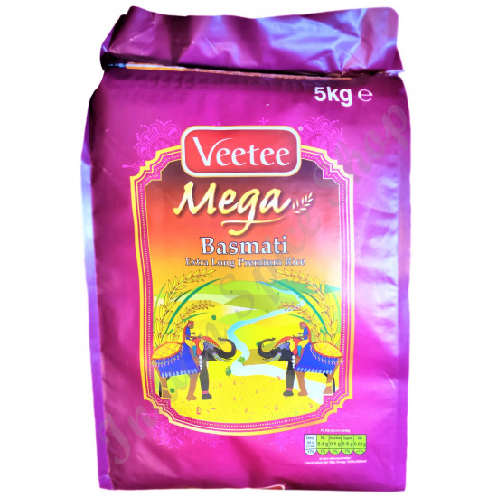 Veetee Mega Basmati Extra Long Rice 5kg Veetee Mega Basmati Extra Long Rice 5kg