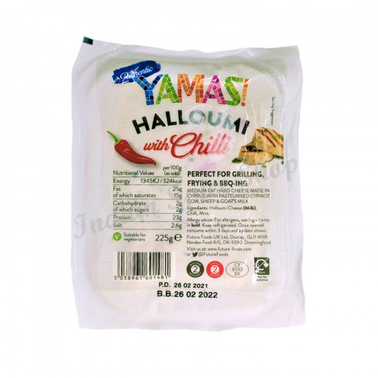 Yamas Halloumi With Chilli 225g Yamas Halloumi With Chilli 225g