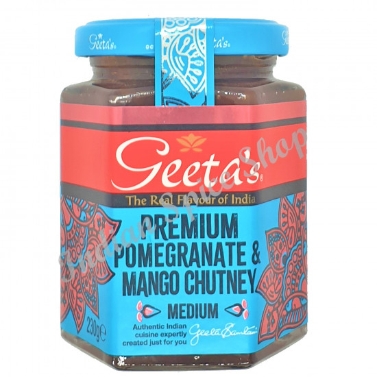 Geeta's Premium Pomegranate & Mango chutney Medium 230g