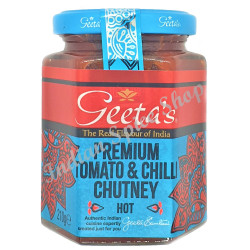 Geeta's Premium Tomato & Chilli Chutney Hot 210g