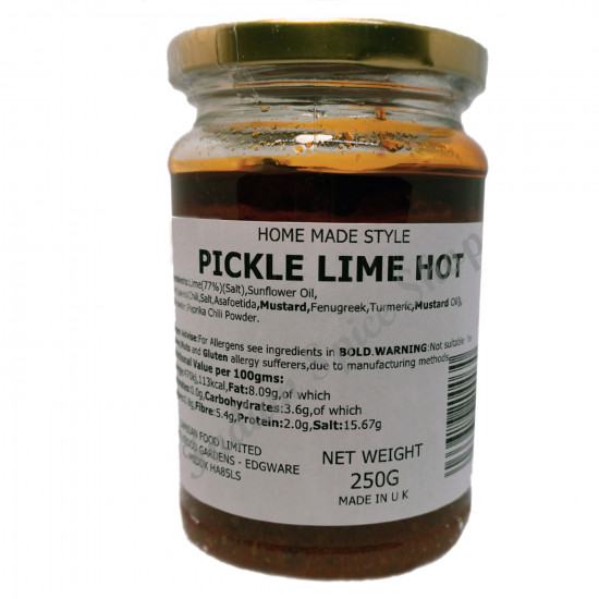 Home Made Style Pickle Lime Hot 250g Home Made Style Pickle Lime Hot 250g