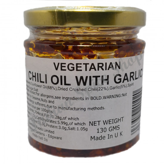 Home Made Style Vegetarian Chilli Oil With Garlic 130g Home Made Style Vegetarian Chilli Oil With Garlic 130g