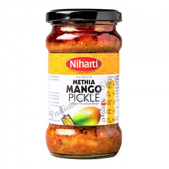 Niharti Methia Mango Pickle 310g Niharti Methia Mango Pickle 310g