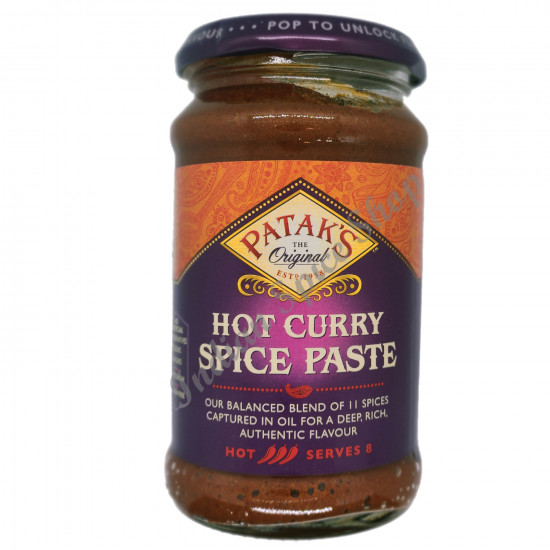 Patak's Hot Curry Spice Paste 283g Patak's Hot Curry Spice Paste 283g