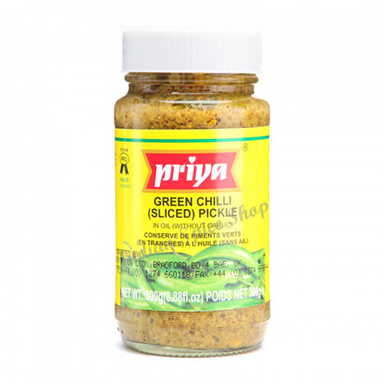 Priya Green Chilli Sliced Pickle 300g Priya Green Chilli Sliced Pickle 300g