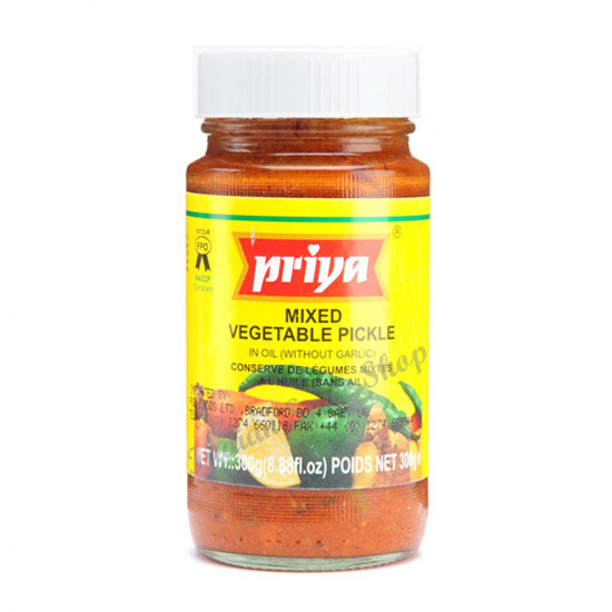 Priya Mixed Vegetable Pickle 300g Priya Mixed Vegetable Pickle 300g