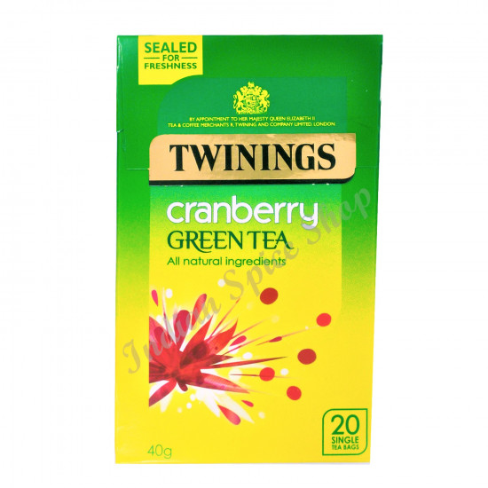 Twinings Cranberry Green Tea 20 Bags 40g Twinings Cranberry Green Tea 20 Bags 40g