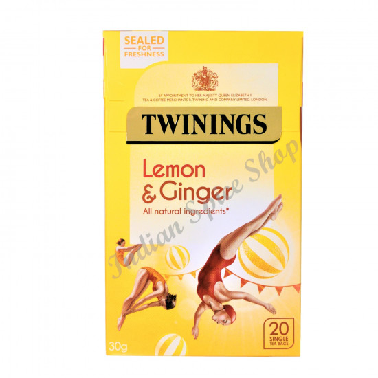 Twinings Lemon And Ginger 20 Bags 30g Twinings Lemon And Ginger 20 Bags 30g