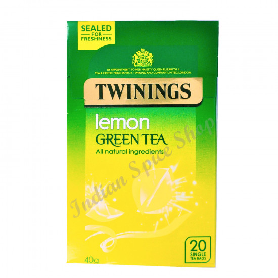 Twinings Lemon Green Tea 20 Bags - 40g Twinings Lemon Green Tea 20 Bags - 40g