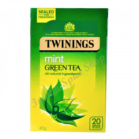 Twinings Mint Green Tea 20 Bags - 40g Twinings Mint Green Tea 20 Bags - 40g